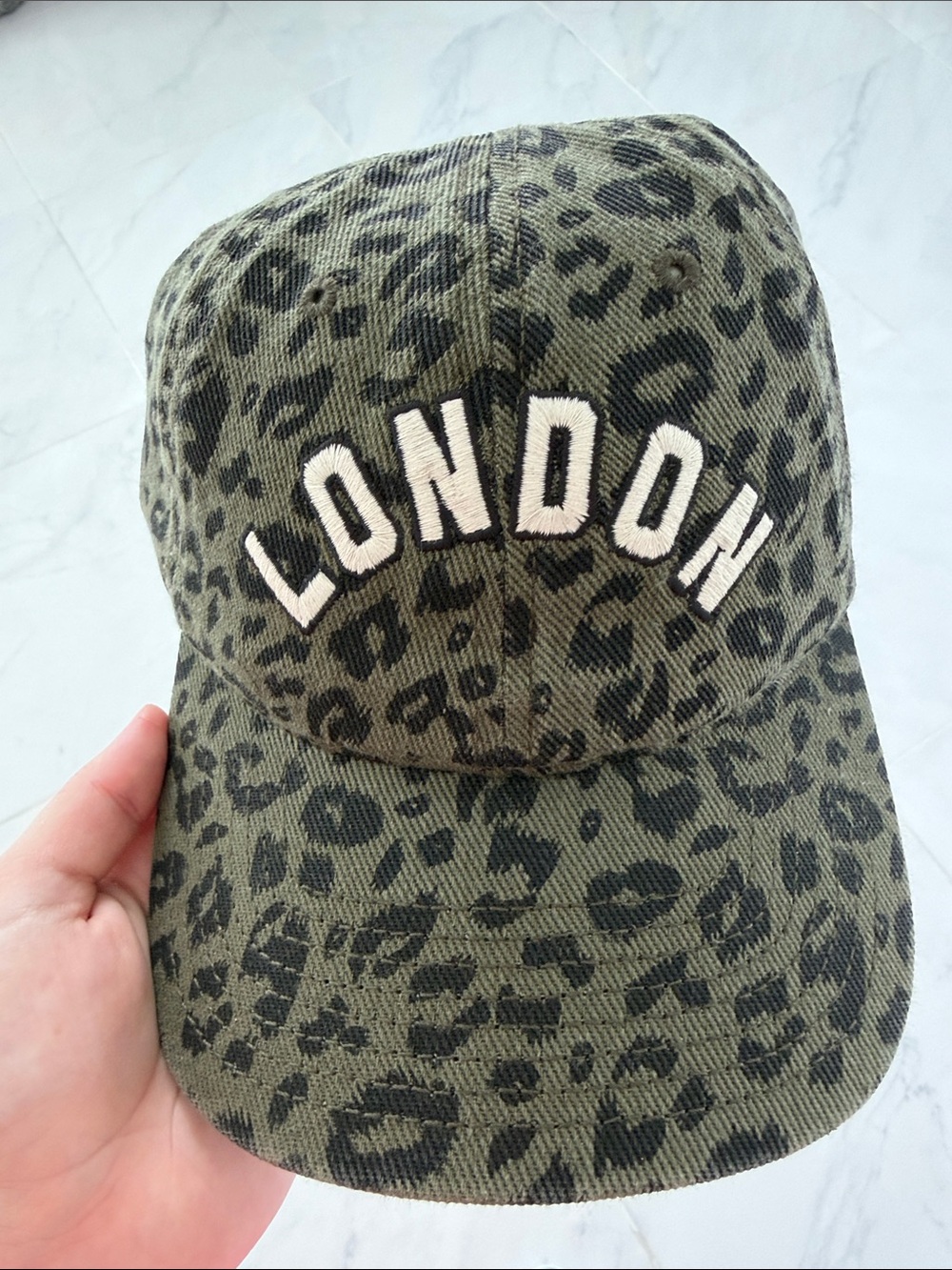 American Needle Olive Green Leopard Baseball Cap